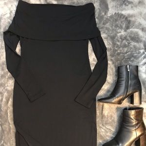 H&M black off-shoulder dress